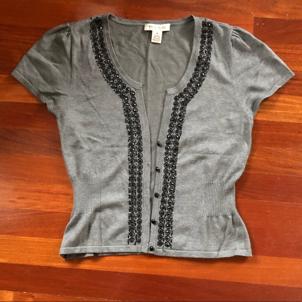 WHBM cap sleeve dressy sweater